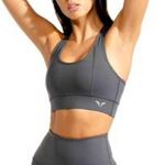 Squat Wolf Athletic | Hera Performance Grey Sports Bra Size Large New with Tag Gray Photo 0