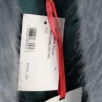 Shrimps Frederica Blue Pink Black Striped Colorblock Agnes Faux Fur Long Coat Size 10 Photo 13