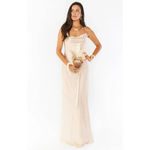 Show Me Your Mumu  Tuscany Dress in Champagne Luxe Satin XL Photo 3