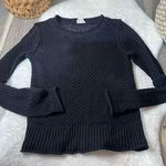 Aritzia Black  Wilfred Free Black Open Knit Sweater Photo 0