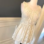 Rue 21 Romantic Lace Top Semisheer Peplum Womens Medium Nylon Photo 6