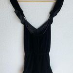 Victoria's Secret Victoria’s Secret Velvet Romper Black Sz Medium Photo 5