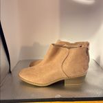 Old Navy Tan Ankle Booties Suede Minimalist Design Photo 3