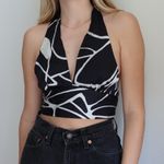 Isabelle's Cabinet Electric Feel Black Halter Top  Photo 1
