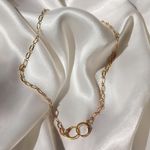 Boutique Dainty Gold Handcuff Choker  Photo 0