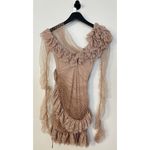 House Of CB  Sorrel Tulle Asymmetric Minidress in Blush Size Small Photo 8