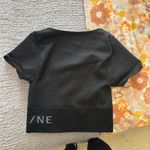 Aerie  Black Ribbed Crop Top Photo 1