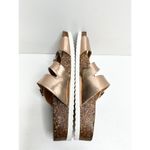 Lisa Vicky‎ Sandals Womens Size 6 Rose Gold Slip On Slides Photo 5