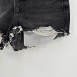 Garage  Black Cotton Mid-Rise Zip Fly Distressed Festival Shorts Women's Size 3 Photo 2