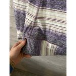 Lululemon  4 Striped Pullover Top Purple White Long Sleeve Athletic Everyday Wear Photo 4