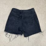 Old Navy Black Denim High Waisted Distressed Cut Off Jean Shorts Womens Size 6 Photo 2
