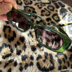 Frye & CO. Rectangular Sunglasses in Green Photo 1