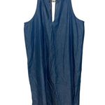 Michael Kors Womens Denim Blue Halter Hi-Lo Dress, Large Photo 3