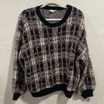 Love Riche  multicolor vibrant checkered sweater size large Photo 0
