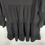 Pomander Place by Tuckernuck Women's Black Crepe Kenzo Mini Dress Tier‎ sz XS Photo 3