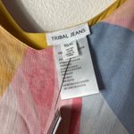 NWT Tribal Jeans Colorful Geometric Women's Reversible Sleeveless Blouse size XL Pink Photo 2
