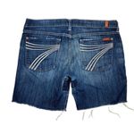 7 For All Mankind 7FAM Seven For All Mankind Dojo Denim Shorts Size 32 Dark Wash 7" Inseam Photo 1