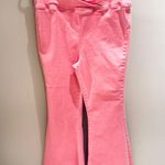 We The Free  Flare Jeans Raw‎ Hem Pink Stretch Casual Pants Size 32 Photo 0