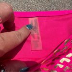 Victoria's Secret Victoria’s Secret hot pink gold foil hearts side tie bikini bottoms SMALL Photo 2