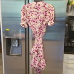MISA Los Angeles 💕💕 Floral Ruffle Wrap Mini Dress M Medium NWT Photo 7