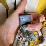 Snow Xue Gao Silk Abstract Prints Yellow Shirt Size L Size L Photo 8