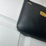 Ralph Lauren Lauren‎  Black Faux Leather Crossbody Bag Small Gold Hardware Photo 3