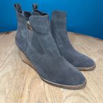 Blondo  Irving Waterproof Wedge Heeled Bootie Gray Suede Women Size 10 Photo 0