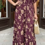 Wishlist Boutique  Tiered Floral Maxi Dress Photo 0