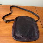 Libaire Leather Crossbody Purse Bag Satchel Dark Red Maroon USA Made‎ Minimalist Photo 3