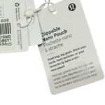 Lululemon Clippable Nano Pouch Sage Green Water Repellent Card Holder Keychain Photo 3
