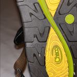 Chaco Sandals with Patterned Yellow and Brown Straps Photo 5