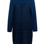 Reiss NEW Elsie Textured Knitted Midi Dress Sweater Long Sleeve Large Photo 3