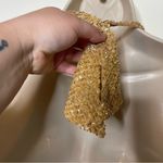 Vintage Y2K Handmade Luxury Gold Sequin Halter neck crop top sz XS Photo 7