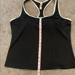 Victoria's Secret  Black Swim/Workout Tank with Cream Accents | Size XL Photo 8