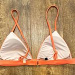 Summersalt  Triangle Bikini Top Sz 8 Peach Orange Swimsuit Photo 3