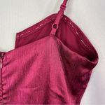 Lush Clothing Boutique Lush Hot Pink Satin Cut Out Wide Leg Jumpsuit S Photo 4