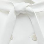 ZARA blazer vest dress white belt waist tie casual bussines office Photo 8