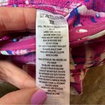 French Connection Aria Faris Ruffle Trim Top NWT Women’s Size 8 Pink Multi Photo 8