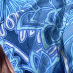 Speedo Women's  White Blue Tropical Floral Flowers Swimsuit Size 12 #0188 Photo 6