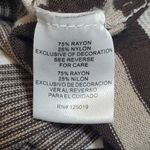 Joseph A .‎ Women's Striped Brown and Cream Crew Neck Sweater. Size M -P Photo 7