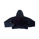 Alphalete Woman’s S Capital Cropped Hoodie Black Sweatshirt Workout Photo 4