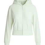 SKIMS  Cotton Jersey Zip Up Hoodie- Spearmint Photo 0