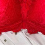 PINK - Victoria's Secret PINK Victoria Secret Red Lace Wireless Bralette Photo 2