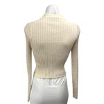 Madewell Cream Long Sleeve Ribbed Knit Button Down Cardigan Sweater Top Size S Photo 1