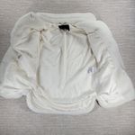 Lucky Brand Teddy Shacket Size S White Black Buttons Pockets Faux Sherpa Fleece Photo 4