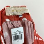 Jen's Pirate Booty NWT Capri Tunic Long Sleeve Blouse Polka Dot Persimmon Small Photo 5