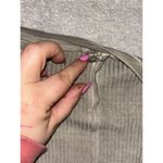 POL  Mineral Wash Rib Textured‎ Long Sleeve Top small Moss Boho Festival Photo 2