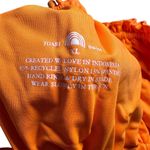 Free People NWT  X Toast Swim Women's XL Ruffle Bandeau Bikini Top Tiger Orange Photo 2