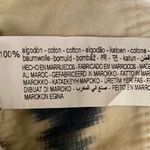 ZARA White Blue Aztec Print High Waist Wide Leg Belted Tie Waist Trouser Pants M Photo 5