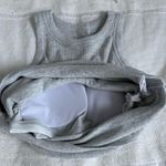 Amazon SUUKSESS padded cotton rib high neck light grey tank Photo 2
